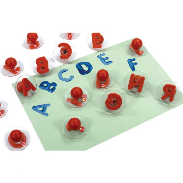 Alternate Image #1 of Giant Alphabet Stampers - Uppercase & Lowercase Letters