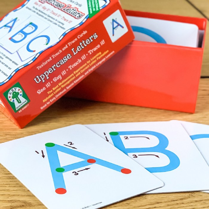 Alternate Image #1 of Textured Touch and Trace Cards - Uppercase