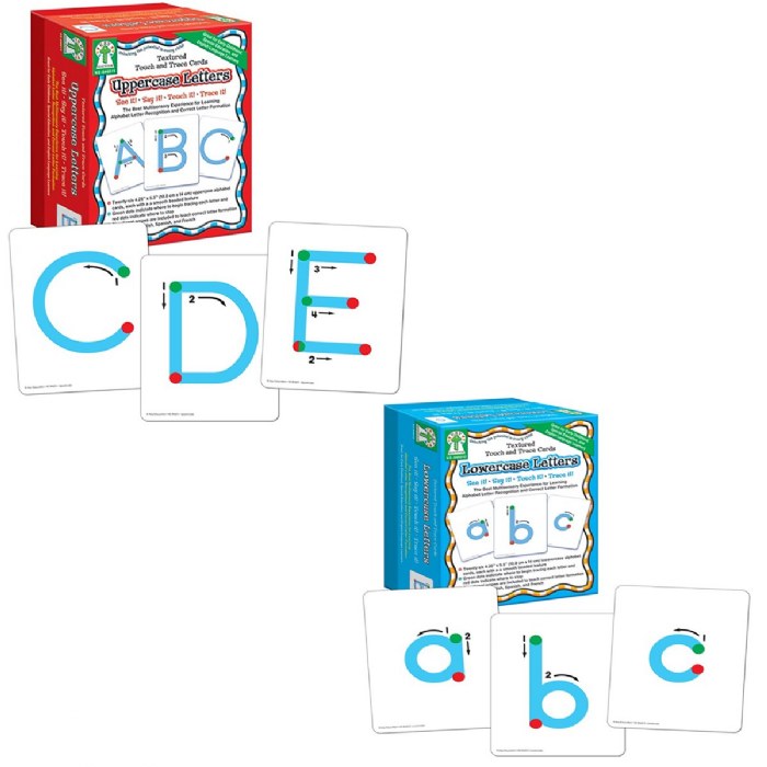 Primary Image of Textured Touch and Trace Cards - Uppercase and Lowercase