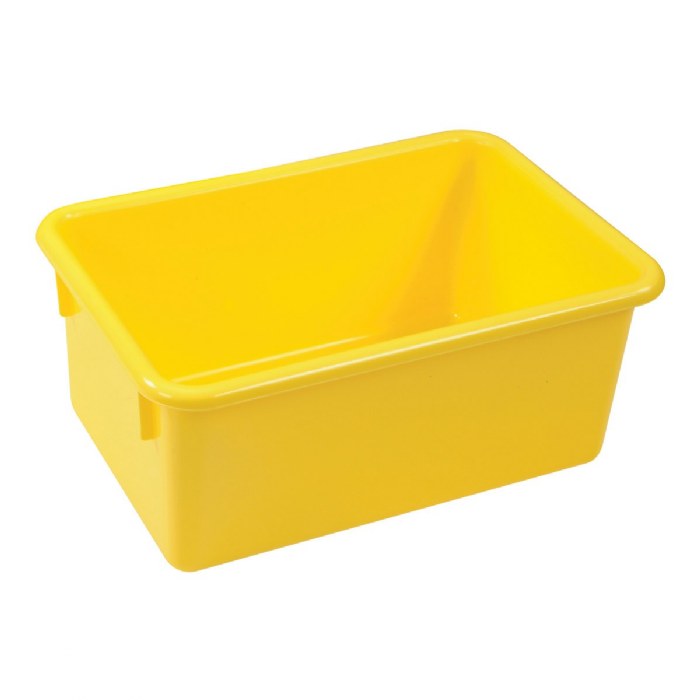 Primary Image of Color Storage Bin - Yellow - Single