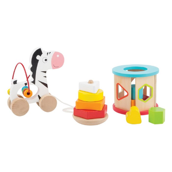 Primary Image of Wooden 3-in-1 Motor Skills Playset