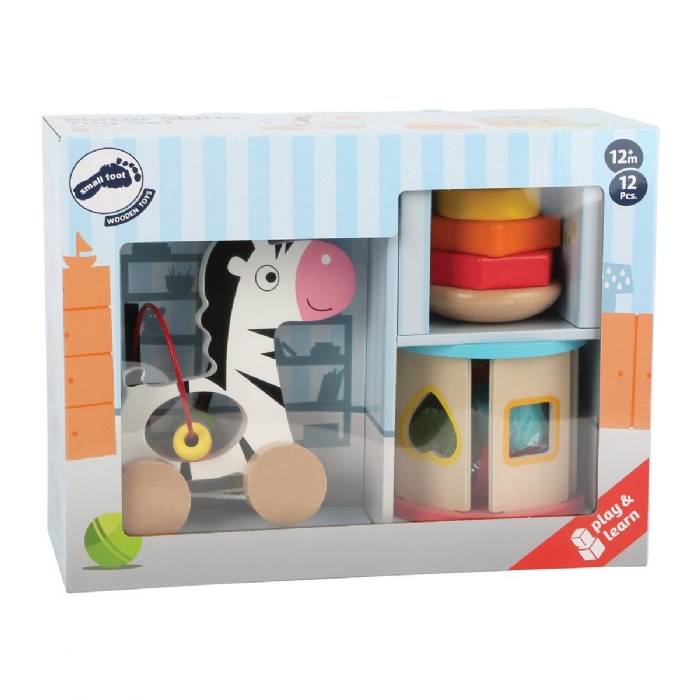 Alternate Image #1 of Wooden 3-in-1 Motor Skills Playset