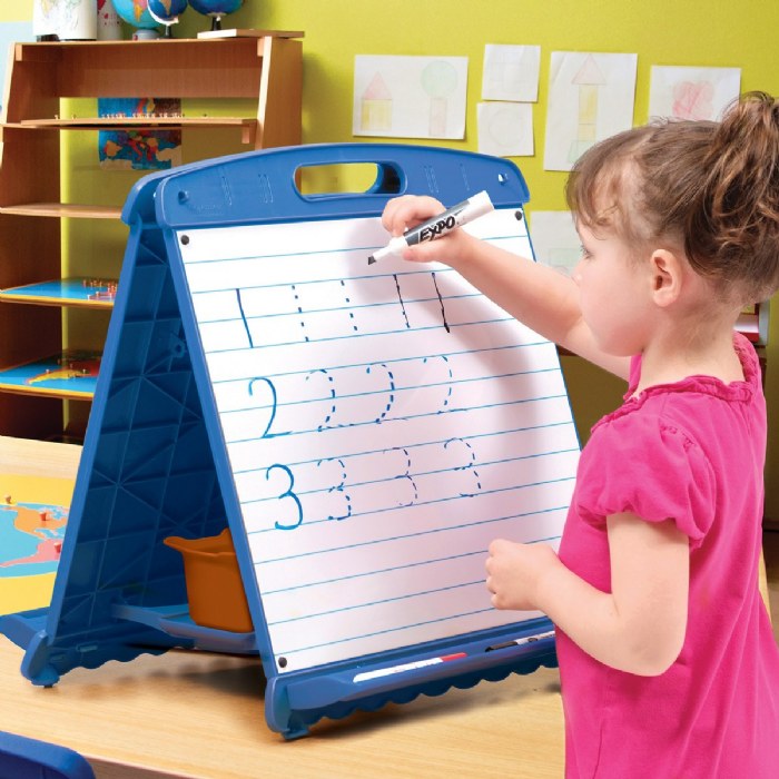 Alternate Image #1 of Magnetic, Dry-Erase Tabletop Easel