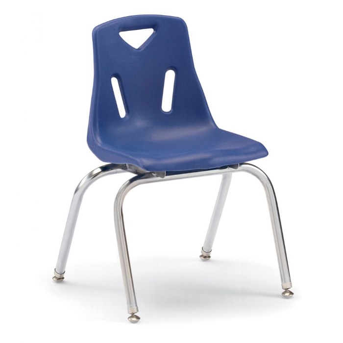 Primary Image of 16" Berries&reg; Chair with Chrome Legs - Blue
