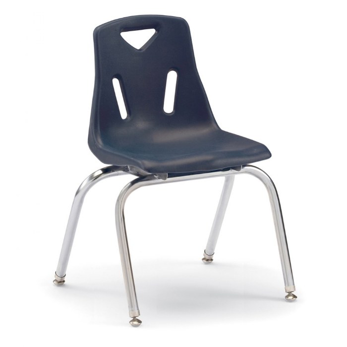Primary Image of 16" Berries&reg; Chair with Chrome Legs - Navy