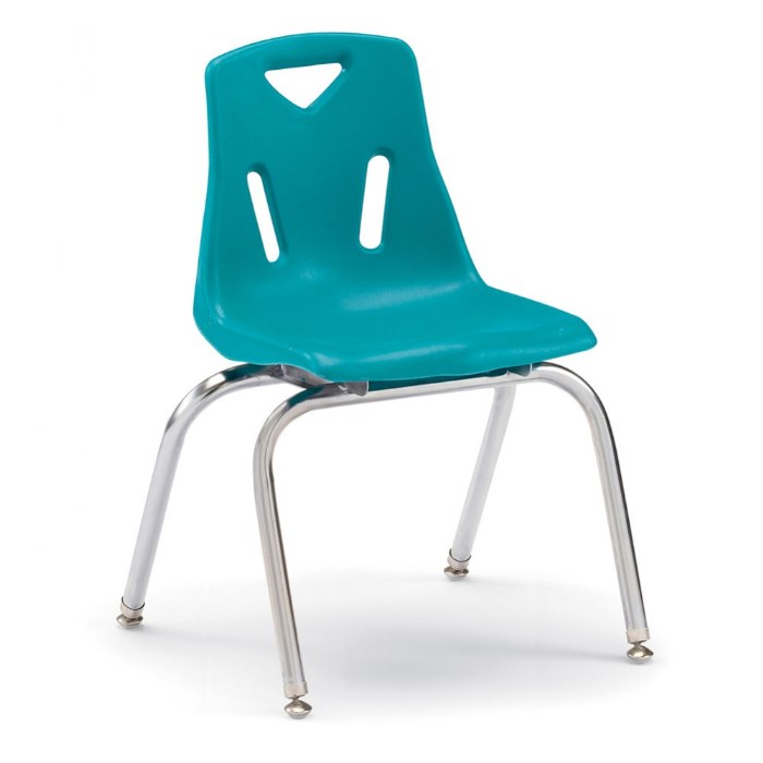 Primary Image of 16" Berries&reg; Chair with Chrome Legs - Teal