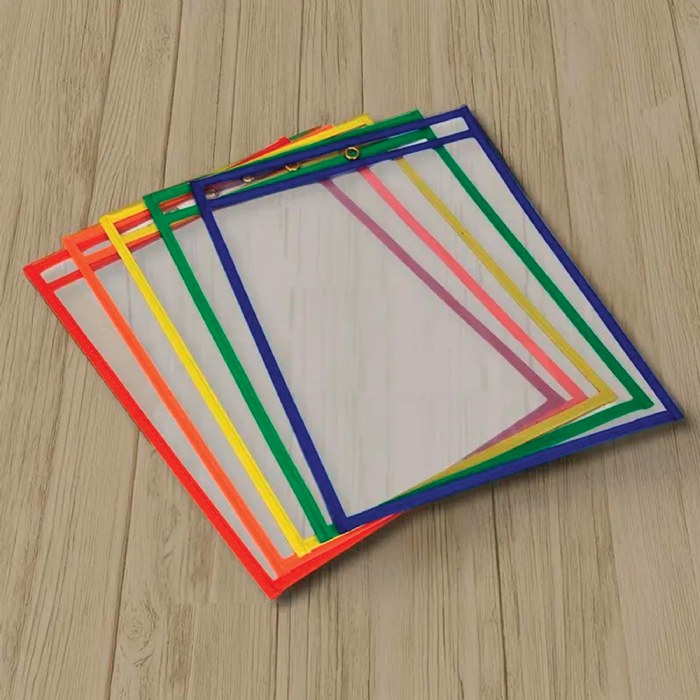 Alternate Image #1 of Reusable Dry Erase Pockets - Set of 25