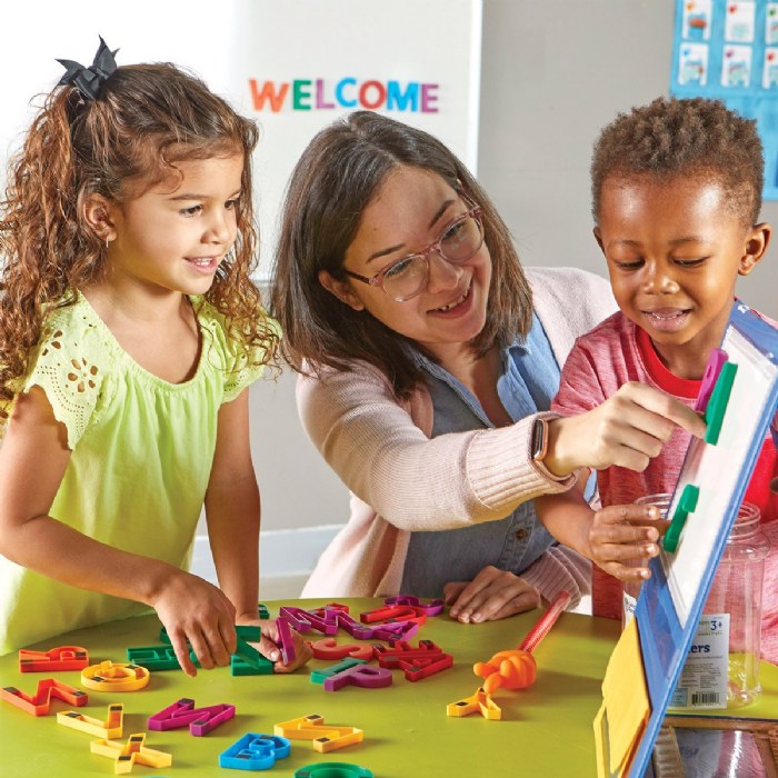 Alternate Image #1 of Jumbo Magnetic Letters - Uppercase and Lowercase