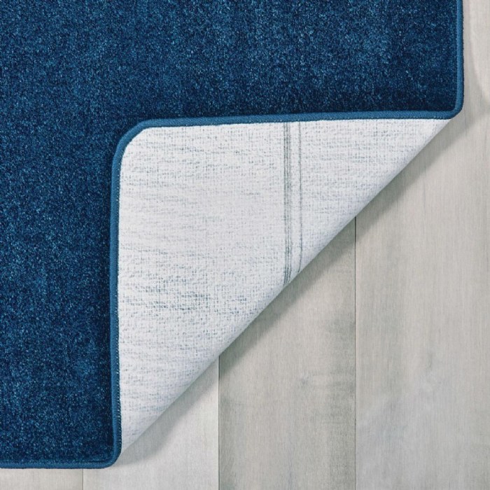 Alternate Image #1 of Mt. St. Helens Solid Color Carpet - Blueberry Blue - 4' x 6' Rectangle