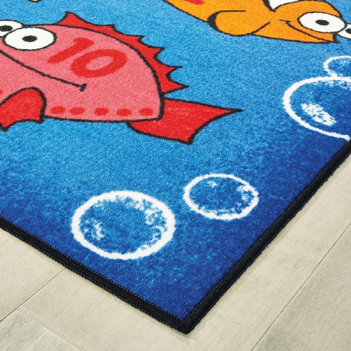 Alternate Image #1 of Something Fishy KID$ Value Rug - 4' x 6' Rectangle