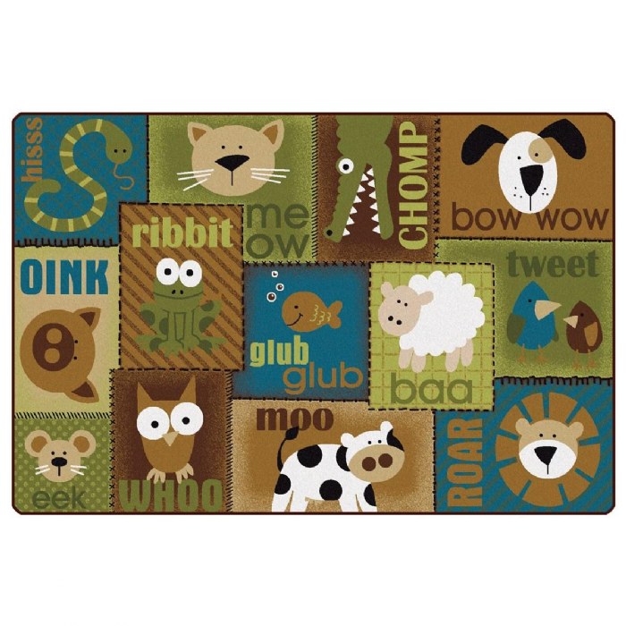Primary Image of Animal Sounds Toddler Rug - Nature