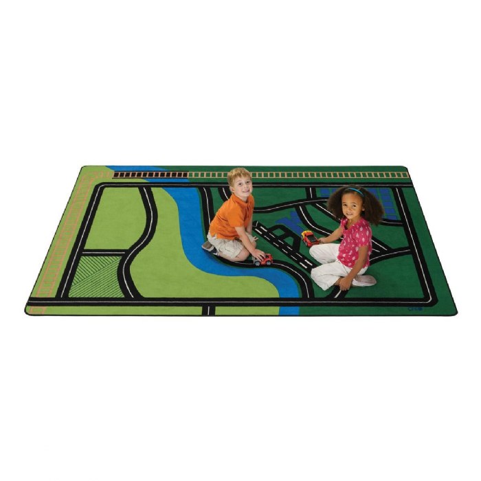 Alternate Image #1 of Transportation Fun Rug - 6' x 9' Rectangle