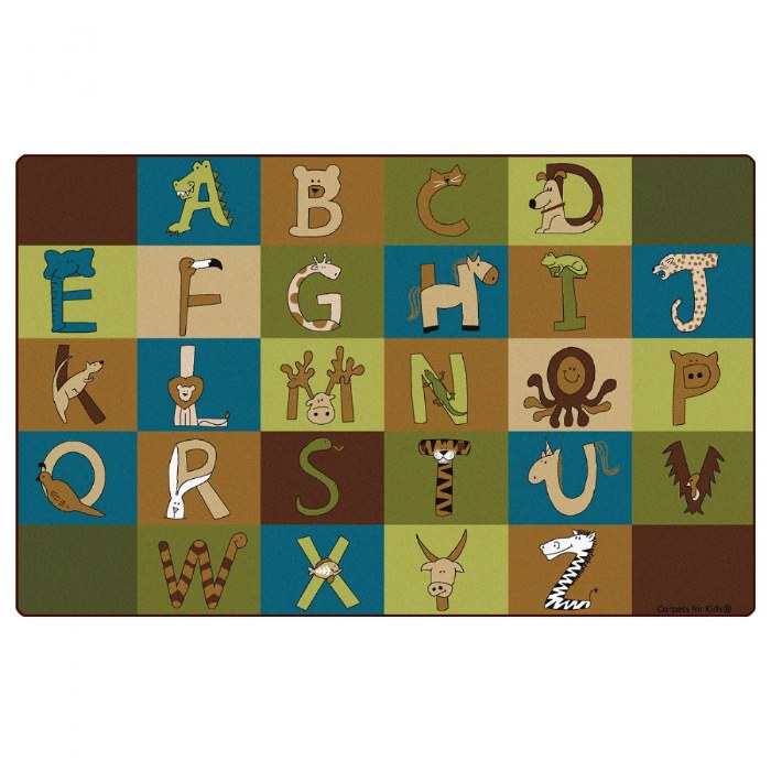 Primary Image of A to Z Animals - Nature - 7'6" x 12' Rectangle