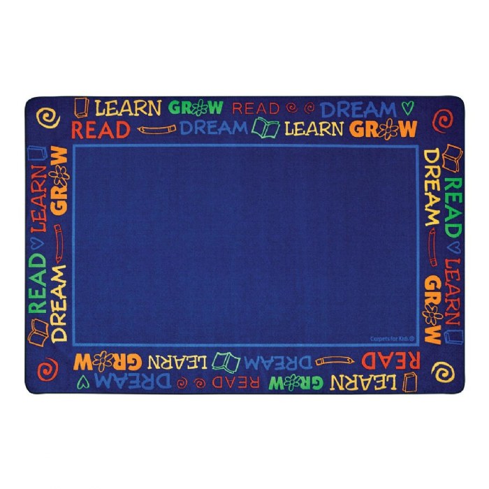 Primary Image of Read to Dream Border Rug - 8' x 12' Rectangle