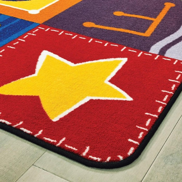 Alternate Image #1 of Toddler Alphabet Blocks Carpet - 8' x 12'