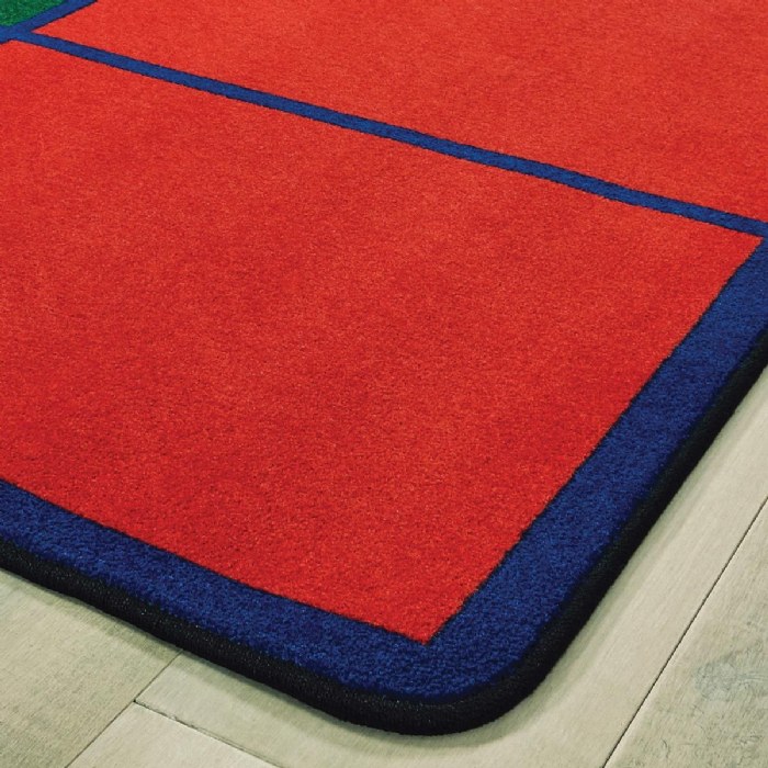 Alternate Image #1 of Colorful Rows Seating - 8'4" x 13'4" Rectangle