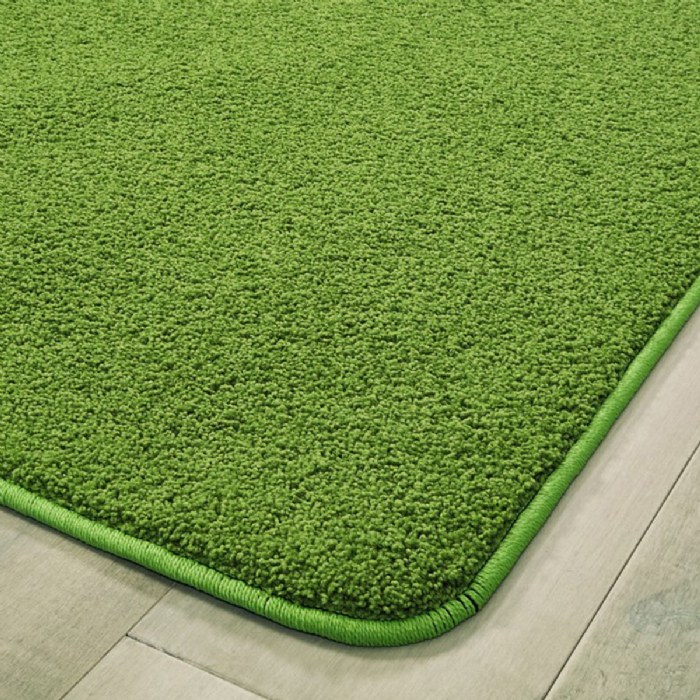 Alternate Image #1 of KIDply&reg; Soft Solids - Grass Green - 4' x 6' Rectangle