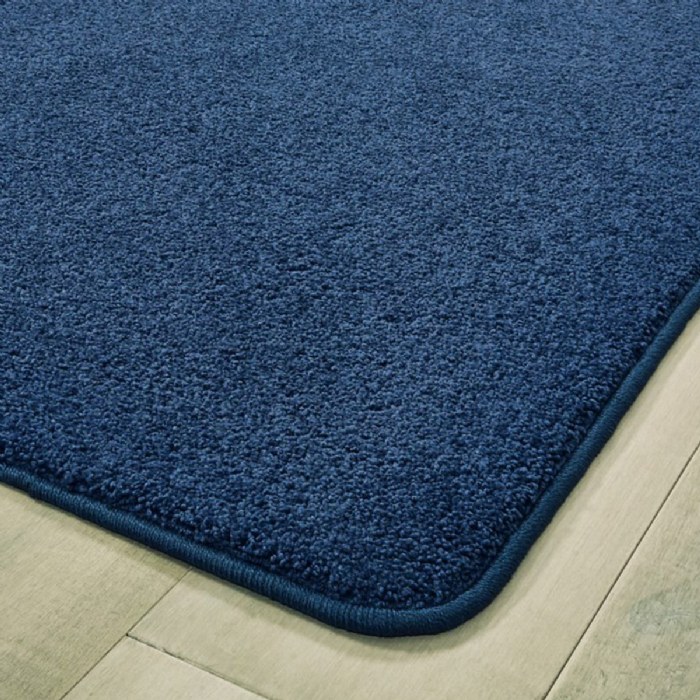 Alternate Image #1 of KIDply&reg; Soft Solids - Midnight Blue - 4' x 6' Rectangle