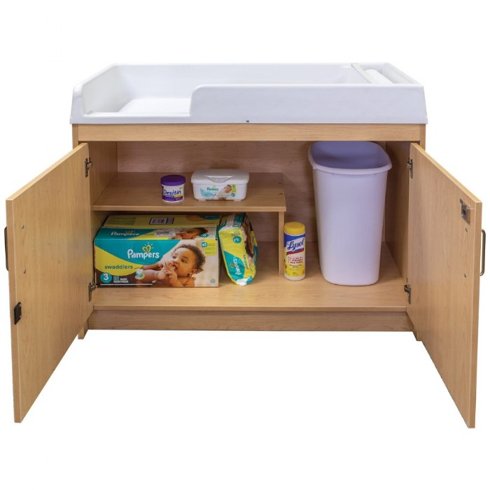 Alternate Image #1 of Infant Changing Table - Natural