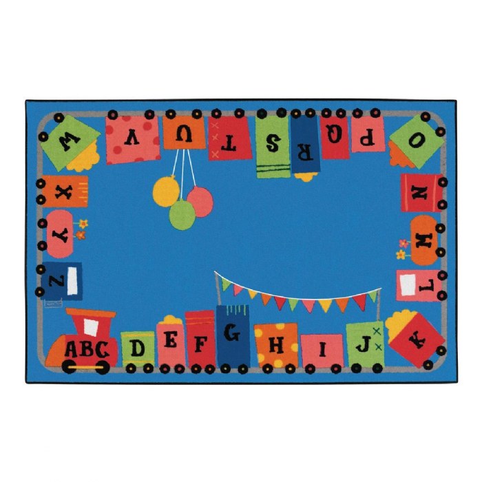 Primary Image of Alpha Fun Train KID$ Value Rug - 4' x 6' Rectangle