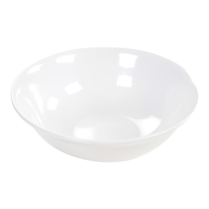 Alternate Image #1 of 57 oz. White Footed Serving Bowl - Single
