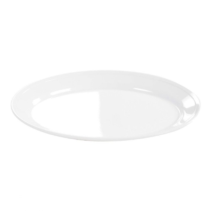 Primary Image of White Oval Serving Platter