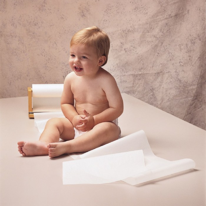 Alternate Image #1 of Changing Table Paper Rolls 14" Wide - Set of 12