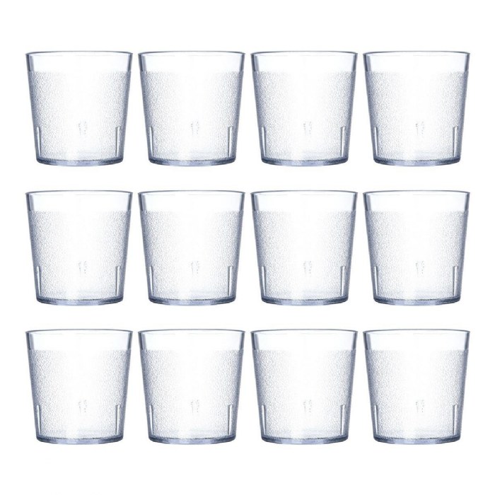 Primary Image of 9 oz. Clear Stackable Tumbler - Set of 12