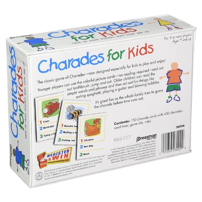 Alternate Image #1 of Charades for Kids Game