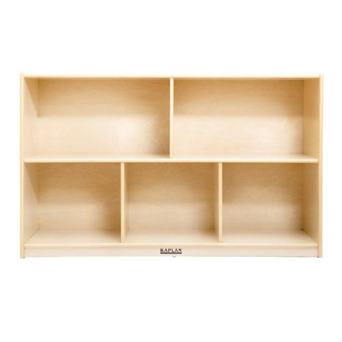 Alternate Image #1 of Carolina Birch Plywood 5-Compartment Storage Unit - 30" Height