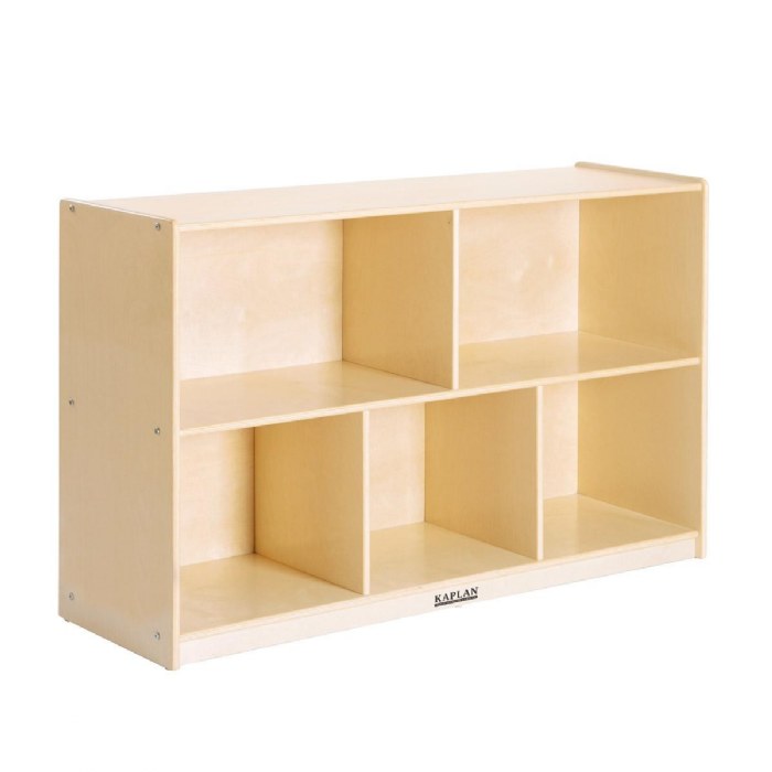 Primary Image of Carolina Birch Plywood 5-Compartment Storage Unit - 30" Height