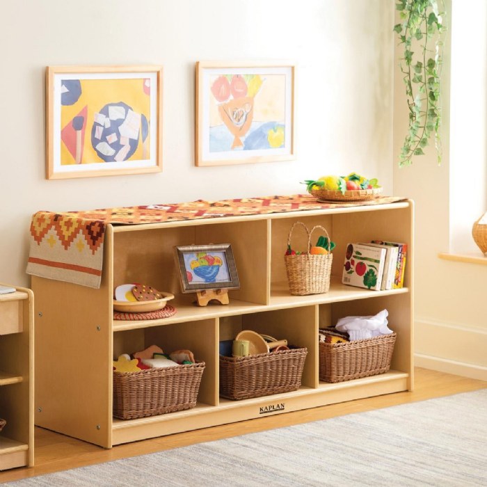 Alternate Image #1 of Carolina Birch Plywood 24" 5-Compartment Storage Unit - Solid Back