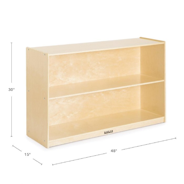 Alternate Image #1 of Carolina 2-Shelf Storage - Solid Back