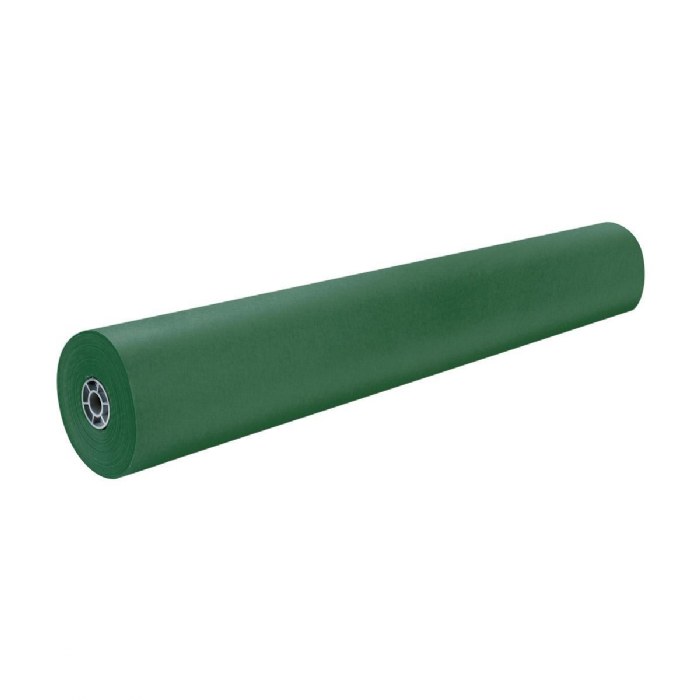 Primary Image of Rainbow Colored Kraft Paper Roll - 36" x 1000' - Emerald Green