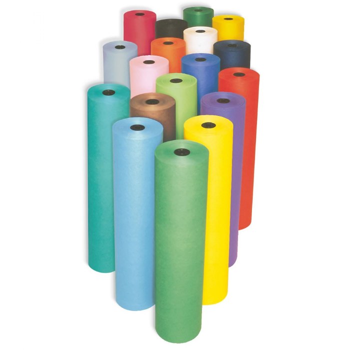 Primary Image of Rainbow Colored Kraft Paper Roll - 36" x 1000'