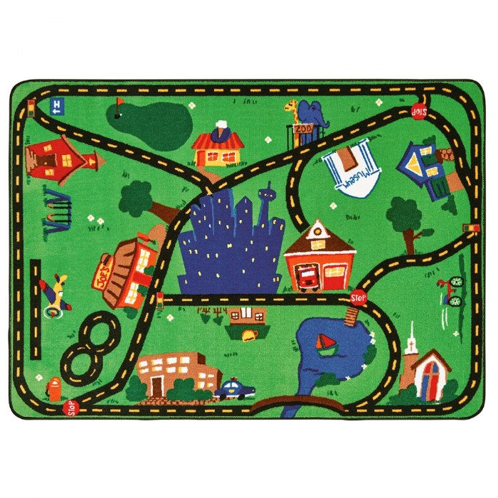 Primary Image of Cruisin' Around the Town Carpet - 6' x 9' Rectangle