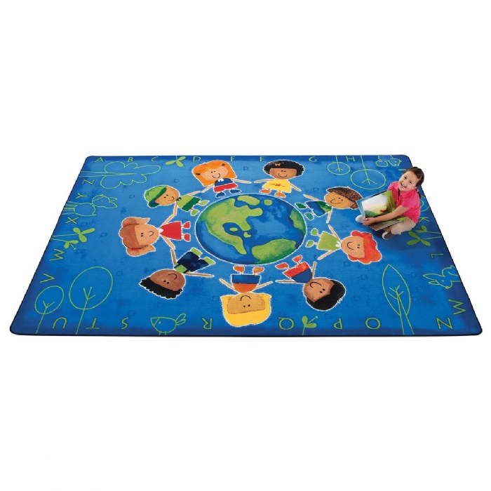 Alternate Image #1 of Give the Planet a Hug Carpet - 6' x 9' Rectangle