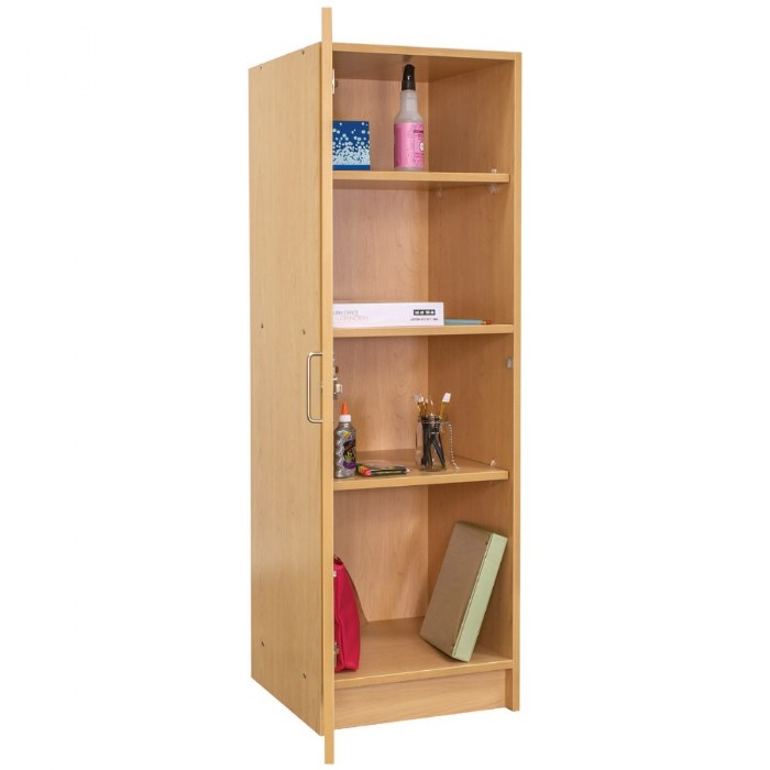 Alternate Image #1 of Nature Color Teacher Storage Cabinet - Natural