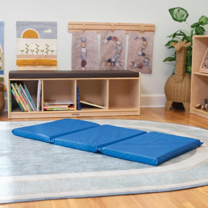 Alternate Image #1 of 3-Section 1" Thick Rest Mat