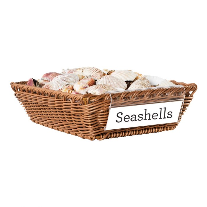 Alternate Image #1 of Washable Wicker Basket - Shallow