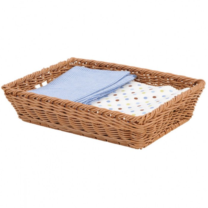 Primary Image of Washable Wicker Basket - Shallow