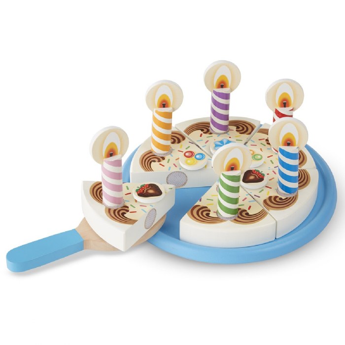 Alternate Image #1 of Wooden Birthday Party Cake Set