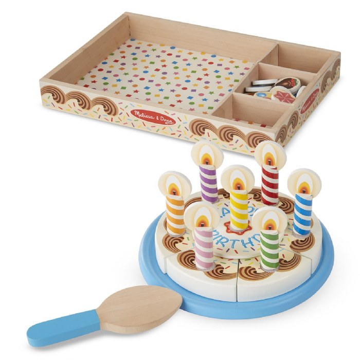 Alternate Image #1 of Wooden Birthday Party Cake Set