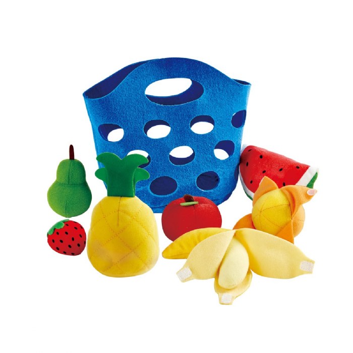 Alternate Image #1 of Toddler Felt Fruit & Bread Basket Set