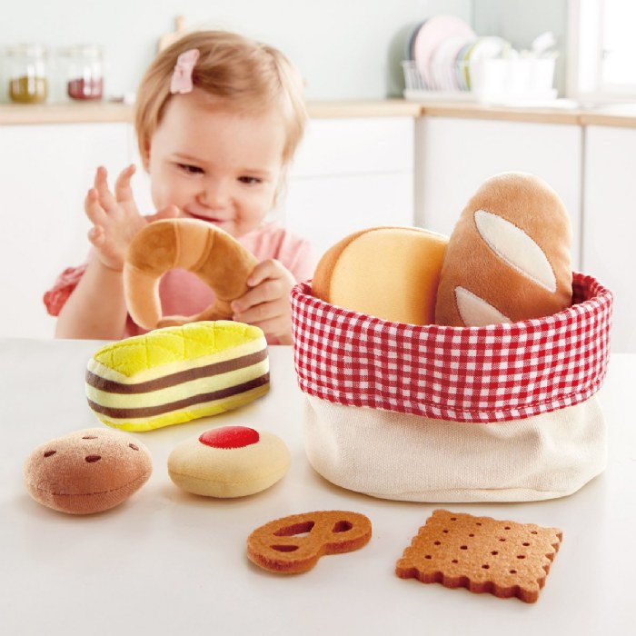 Alternate Image #1 of Toddler Felt Fruit & Bread Basket Set