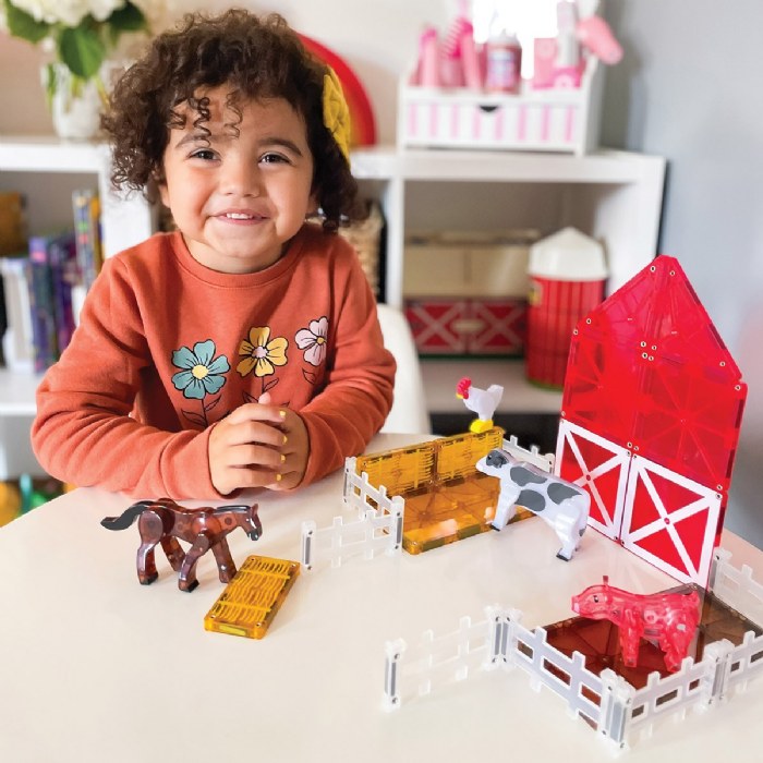 Alternate Image #1 of MAGNA-TILES&reg; Farm Animals - 25 Piece Set