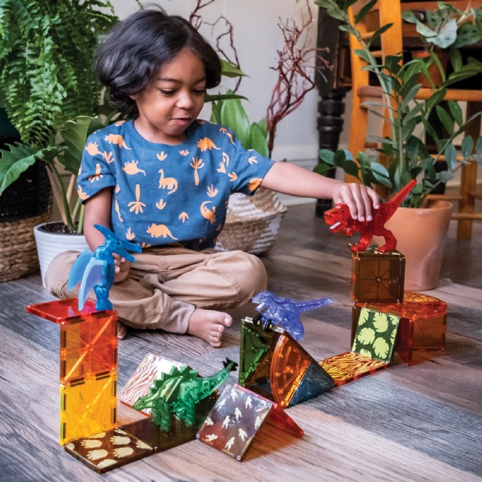 Alternate Image #1 of MAGNA-TILES&reg; Dino World - 40 Piece Set