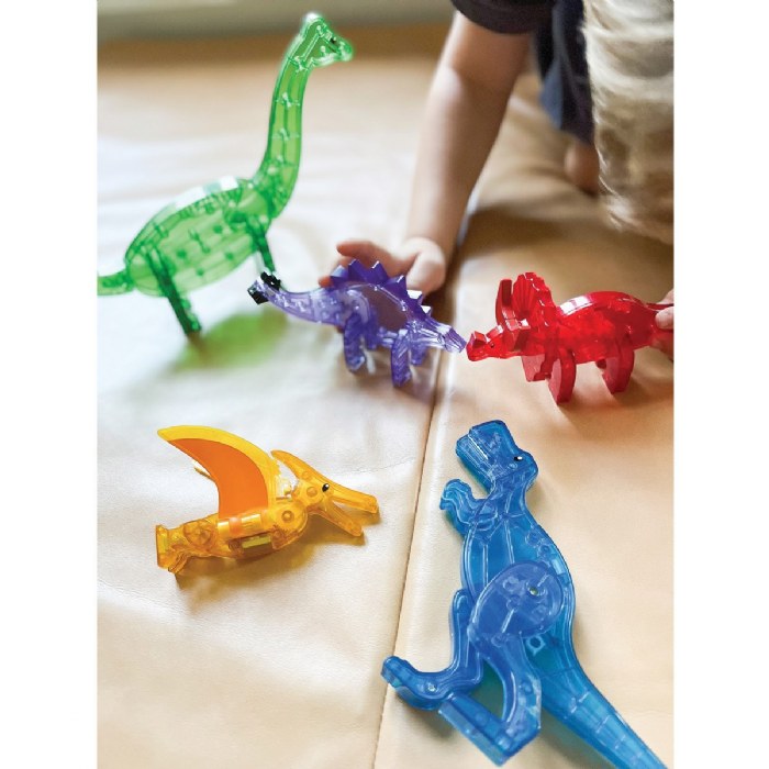 Alternate Image #1 of MAGNA-TILES&reg; Dinos - 5 Piece Set