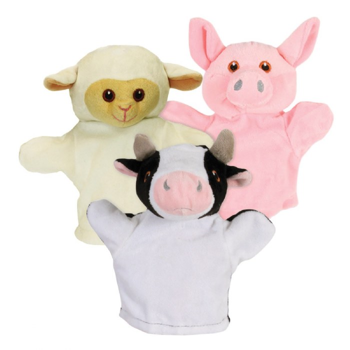 Primary Image of Tiny Friends Farm Animal Puppets - Set of 3