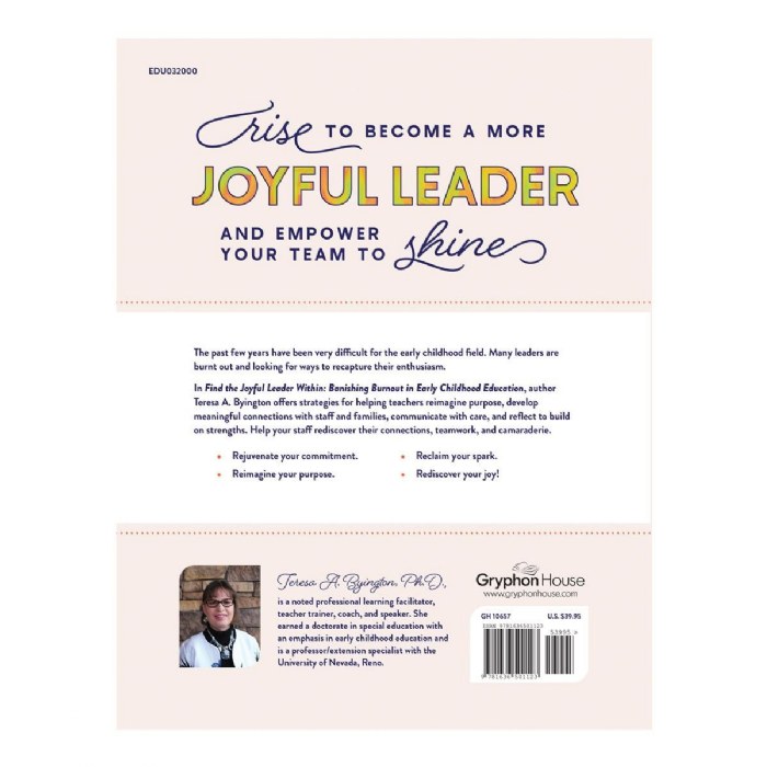 Alternate Image #1 of Find the Joyful Leader Within: Banishing Burnout in Early Childhood Education - Paperback